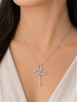 Collana Recarlo Donna Croce in Oro Diamante 0.05 Ct XD 234/B - XD 234/B